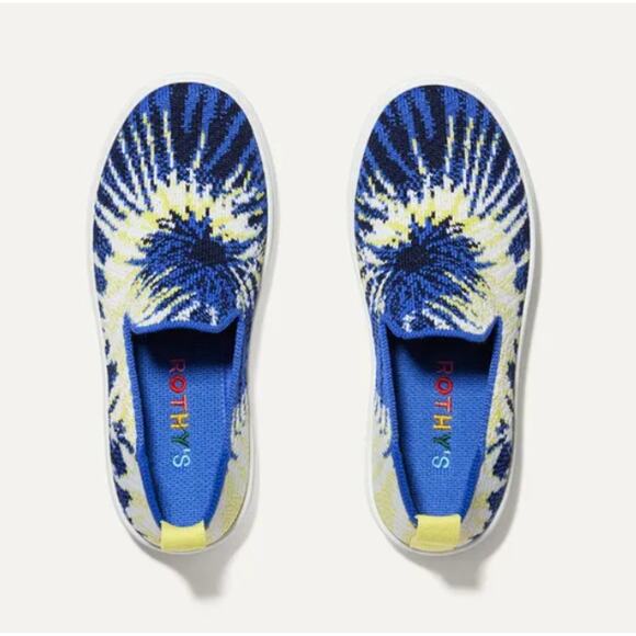 Rothy's Blue Burst Kids Sneakers - Picture 1 of 6